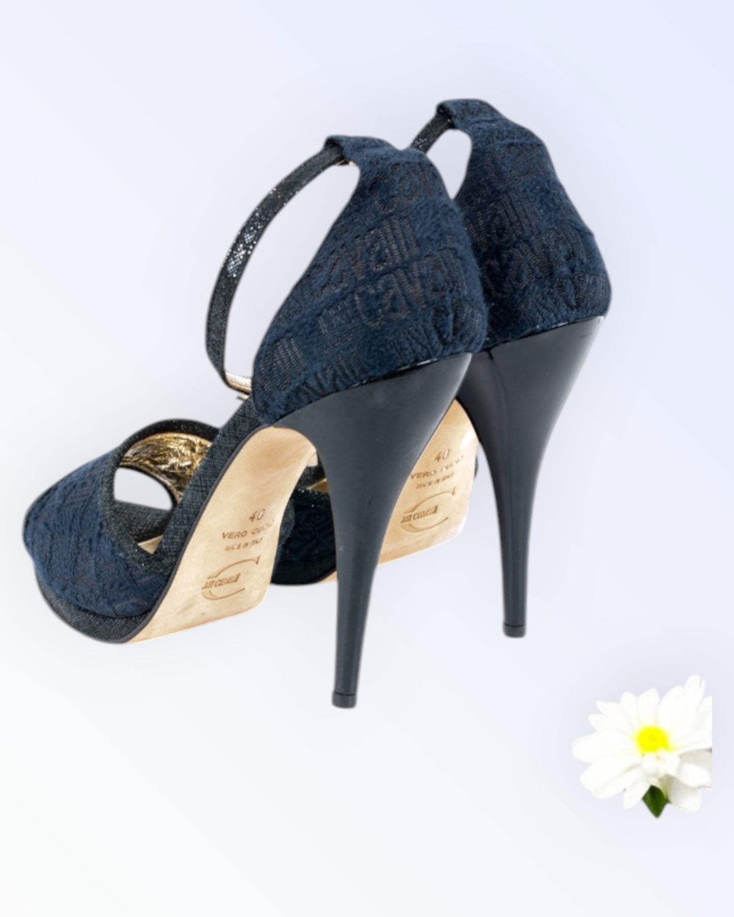 Just Cavalli tekstiilist sandaalid