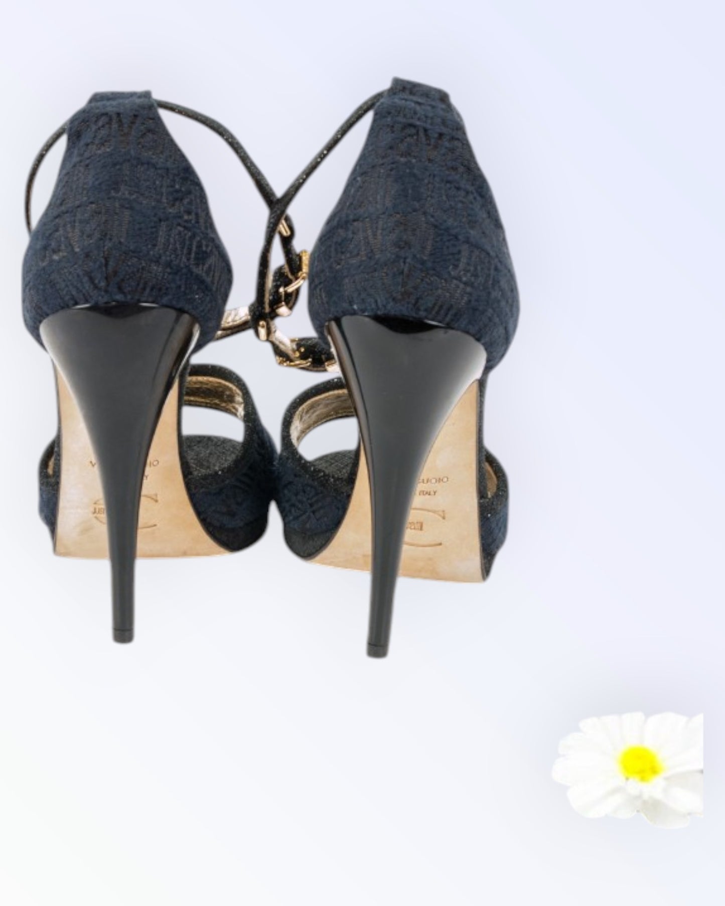 Just Cavalli tekstiilist sandaalid