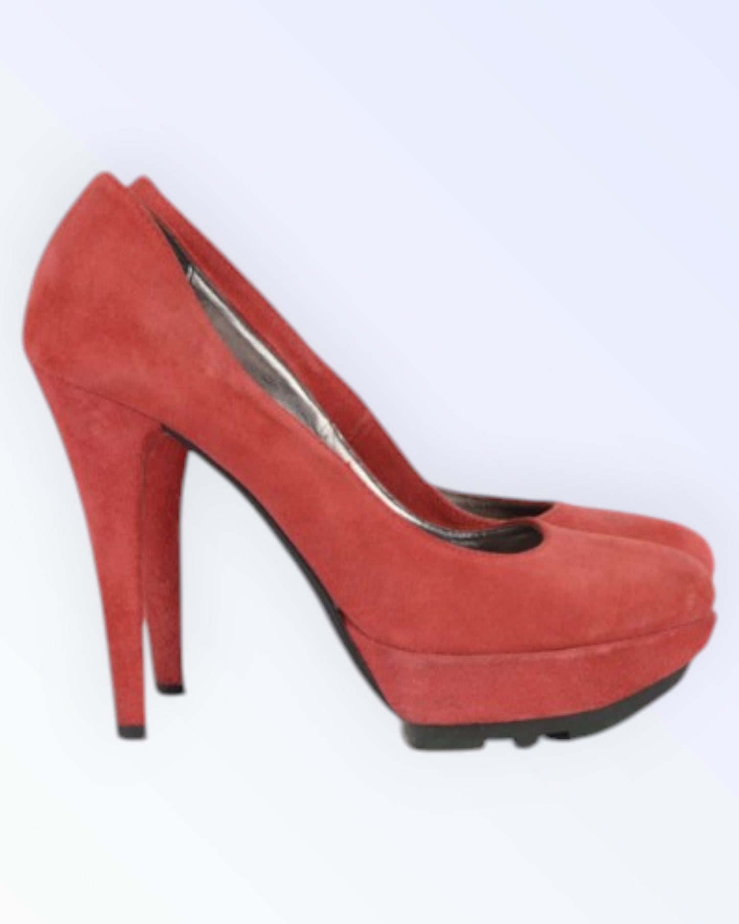 dolce&amp;amaro orange platform shoes