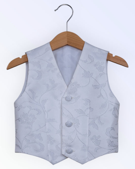 Poiste pidulik valge vest