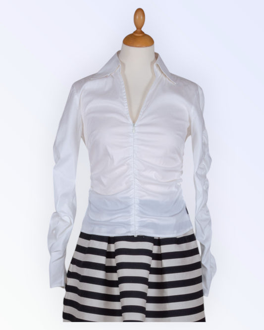 Trussardi Jeans valge sportlik pluus