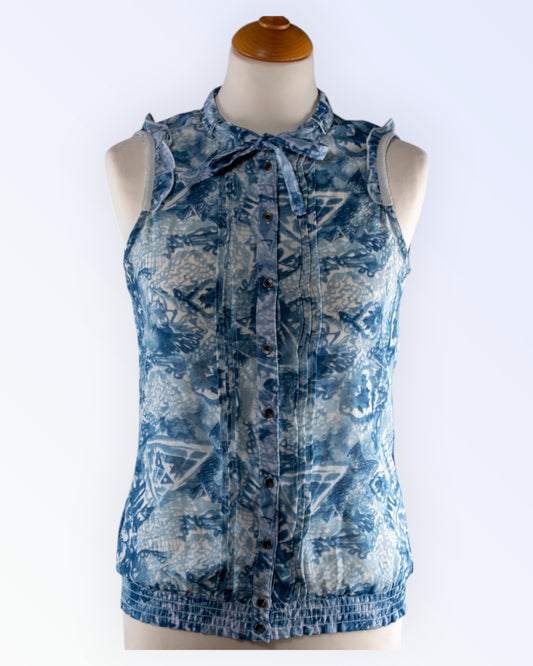 Garcia Jeans floral print summer blouse