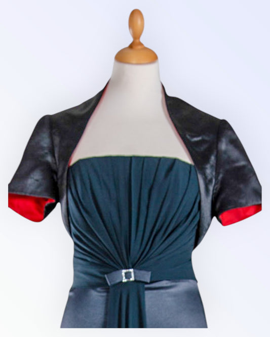 Festive black bolero