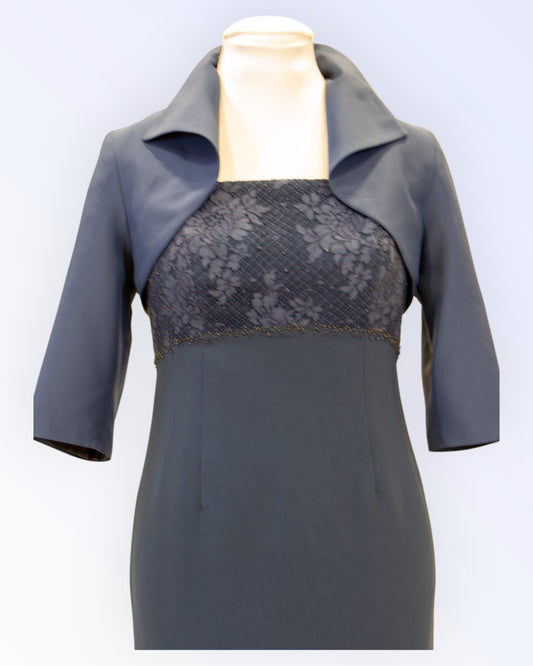 Navy blue formal bolero jacket