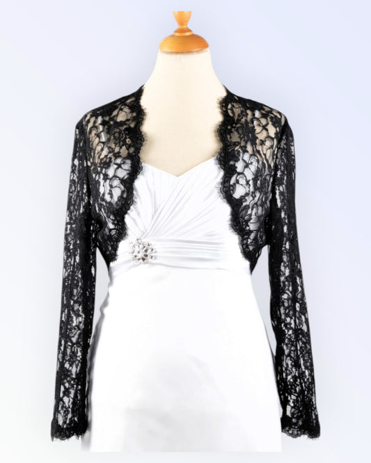 Black lace bolero