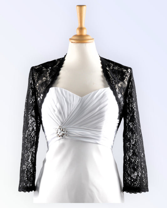 Black lace bolero