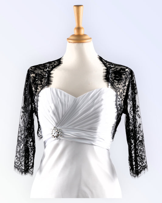 Black lace bolero