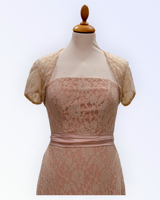 Beige lace bolero