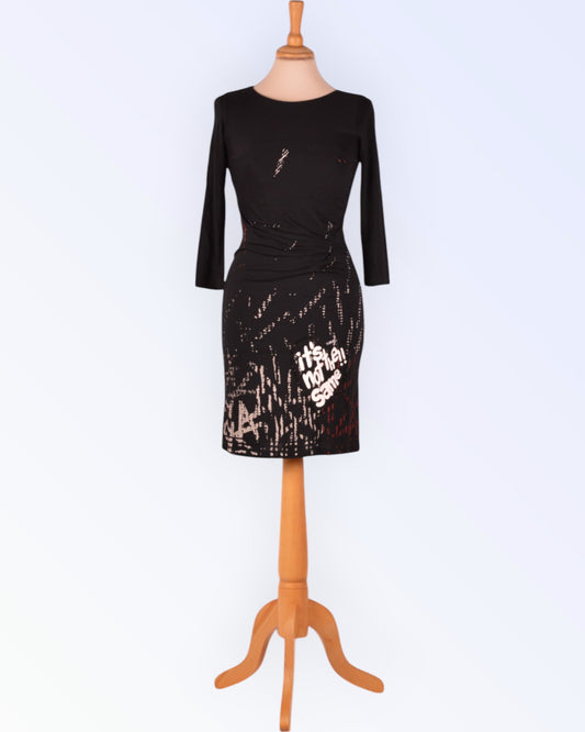 Desigual black knit dress