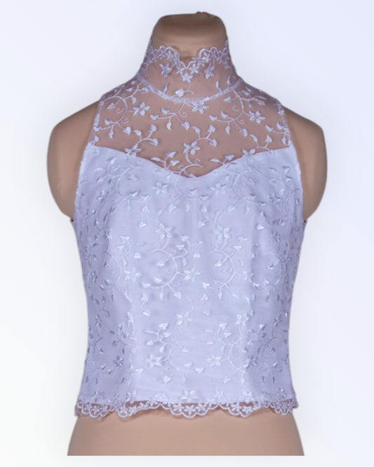 Valge pitsist top