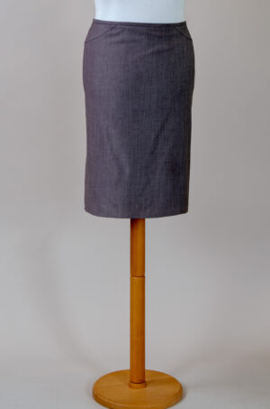 Armani Collezioni's classic straight cut fine wool skirt