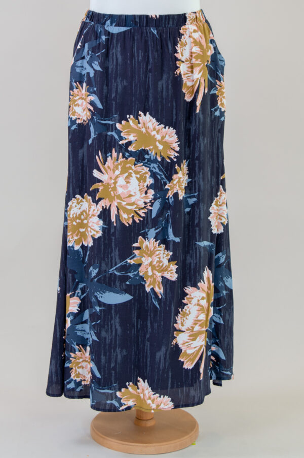 Gestuz pleated floral maxi skirt
