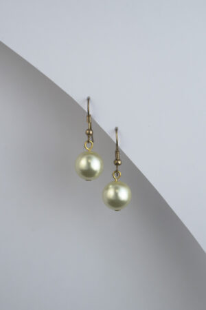 dangling pearl earrings