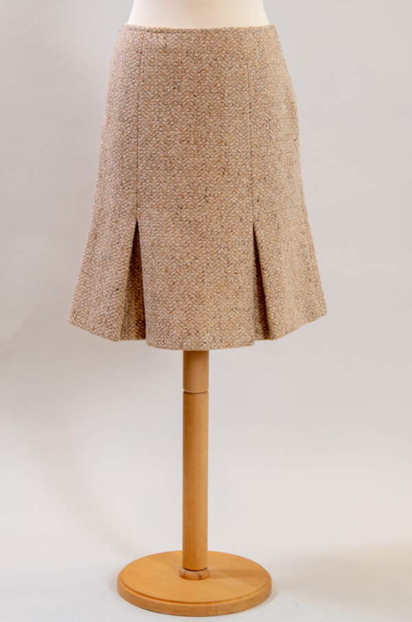 Weekend Max Mara pleated tweed skirt