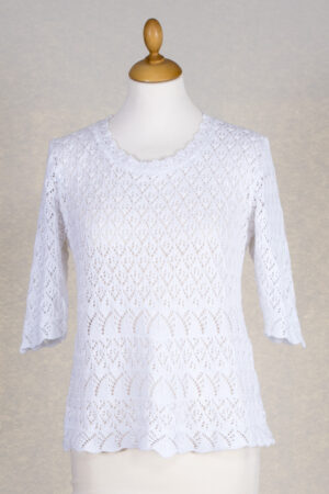 Lacy white knitwear