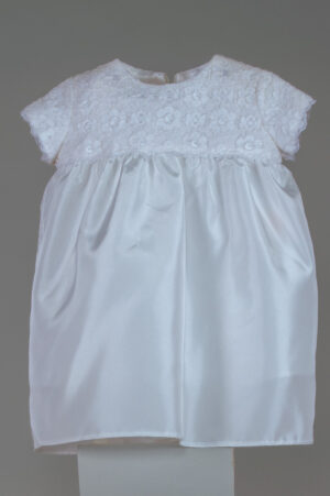 taffeta dress with lace top for toddler