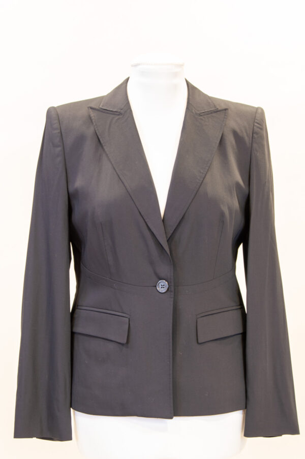 Betty Barclay single-breasted black suit jacket