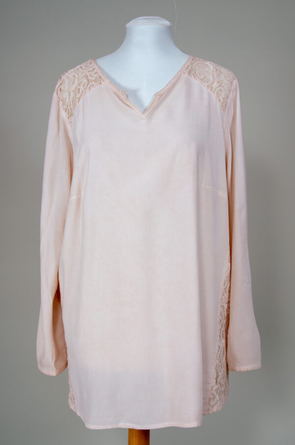 light pink loose-fit tunic