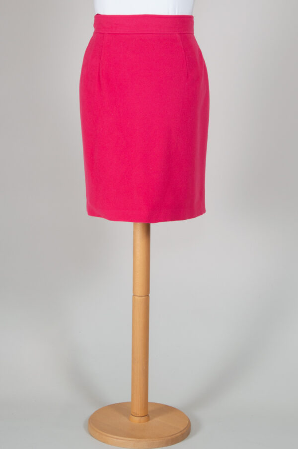 classic straight-cut pink skirt