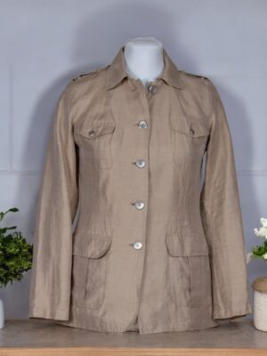 Gant safari style light brown linen jacket.