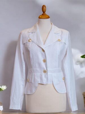 White linen summer jacket