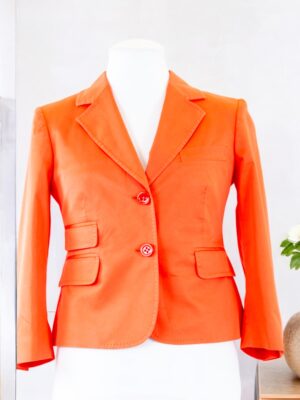 Orange cotton summer jacket