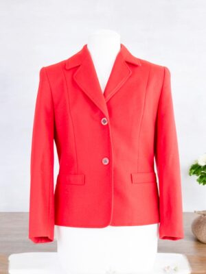 classic red blazer