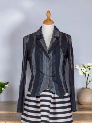 striped jacket in taffeta