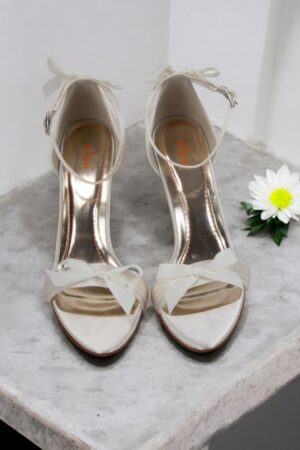 Else by Rainbow satin wedding shoes