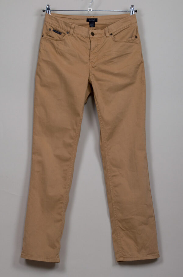 Gant women's sand-colored straight-leg summer pants