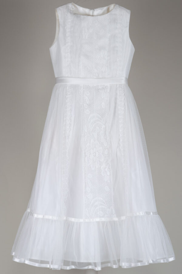 festive off-white tulle dress