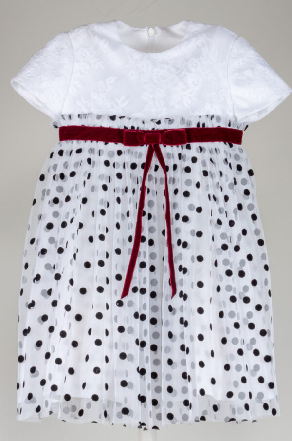Festive children's dress with fluffy tulle skirt.