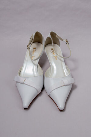 White leather shoes