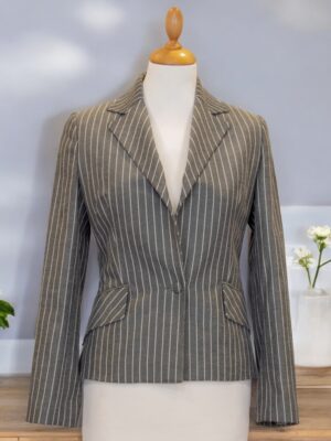 striped blazer