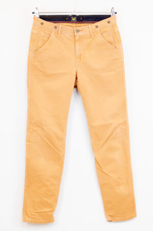 Women's sand-colored slim-fit jeans