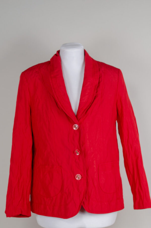 Lebek Collection summer red impregnated fabric outdoor jacket