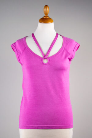 Apart pink knitted top