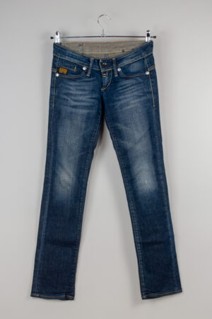 G-Star women's navy blue straight jeans