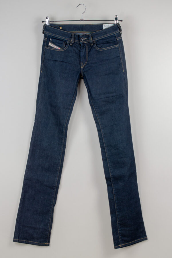 Diesel women's dark blue straight-leg jeans