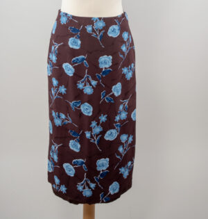 Classic straight cut floral skirt