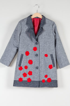 Girls' wool coat