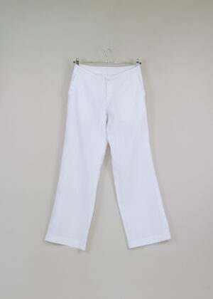 White linen trousers with wide leg model Kelisa by Tiger of Sweden.